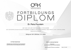 Fortbildungsdiplom Dr. Petra Feurstein